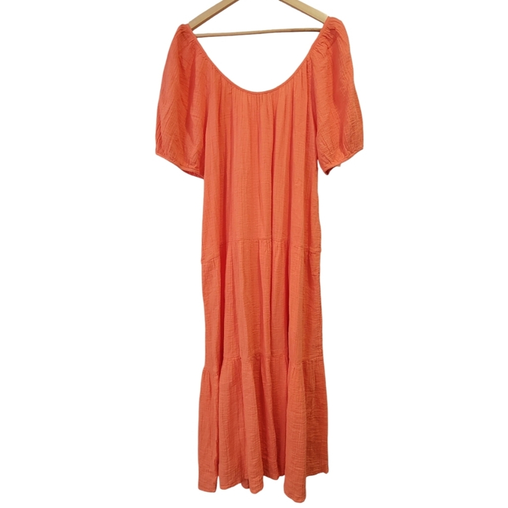NWT Lilly Pulitzer Zemini Soft Crinkle Gauze Maxi Dress Flowy Beach Coverup XL - Picture 6 of 17